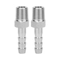 thumbnail image 4 of Acoplamiento RÁPIDO DE JUNTA DE PUAS DE CONECTOR MOCHO BSPT DE 1/4 PULG. De acero inoxidable 304, para equipos neumética con rosca de precisión, sin rebabas y conexión, 4 of 7