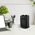 thumbnail image 6 of Mainstays 1500W Ceramic Fan-Force Electric Space Heater, Black, 6 of 6