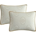 thumbnail image 4 of Nanshing Valery 3 Piece Traditional Jacquard Quilt Set King, 4 of 4