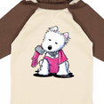 thumbnail image 4 of Inktastic Material Girl Westie Dog Girls Long Sleeve Baby Bodysuit, 4 of 5