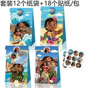 12 Moana gift bags, birthday, Christmas and Halloween gift storage bags, tote bags