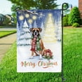 thumbnail image 3 of Merry Christmas Boxer Snowy Winter with Gifts Tree Decorations Garden Flag 12x18in Double Sided Boxers Dog Lover Gifts Idea Outdoor Decor - 12020, 3 of 5