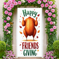 thumbnail image 7 of Autumn Leaves Happy Friendsgiving Turkey Banner for Thanksgiving Celebration Fall Party Indoor Decor, 7 of 7