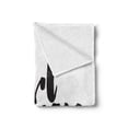 thumbnail image 2 of Girl Power Soft Flannel Fleece Blanket, Feminist Sign Handwritten with Ink and Brush Monochrome Style Illustration, Cozy Plush for Indoor and Outdoor Use, 50" x 60", Black and White, by Ambesonne, 2 of 5