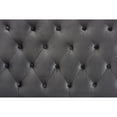 thumbnail image 3 of Baxton Studio Clovis Modern and Contemporary Grey Velvet Fabric Upholstered Queen Size Headboard,Wholesale Interiors, 3 of 7