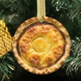 thumbnail image 3 of Yummy Portugese Egg Tart Gift Tarts Food Double Sided Ceramic Foodie Novelty Holiday Christmas Xmas Tree Ornament Gift Accessory (Flat Printed Design, NOT 3D), 3 of 3