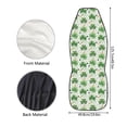 thumbnail image 5 of ZIATUBLE Green Leaves Car Seat Dust Cover Auto Interior Seat Protector 2 Piece Washable High Back Saddle Blankets Fit Most SUV Sedan Van Easy to Install Driver Seat Covers Car Decor Accessories, 5 of 7