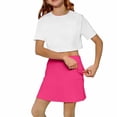 thumbnail image 4 of Girls Dresses Athletic Skort with Built in Shorts and Pockets for Tennis Cheerleading Play Comfort Stretch Fabric Dresses for Girls, 4 of 6