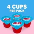 thumbnail image 2 of Jell-O Strawberry Sugar Free Jello Cups Gelatin Snack 4 Ct Cups (Pack of 6), 2 of 5