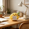thumbnail image 5 of Handmade Crochet Plush Toy Positive Lemon Doll with Inspirational Affirmation Card Cute Knitted Cuddly Toy Stuffed Animals for Stress Relief and Desk Decor, 5 of 6