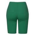 thumbnail image 3 of A2Y Women's Basic Solid Premium Cotton Mid Thigh High Rise Biker Bermuda Shorts Forest Green 5XL, 3 of 5