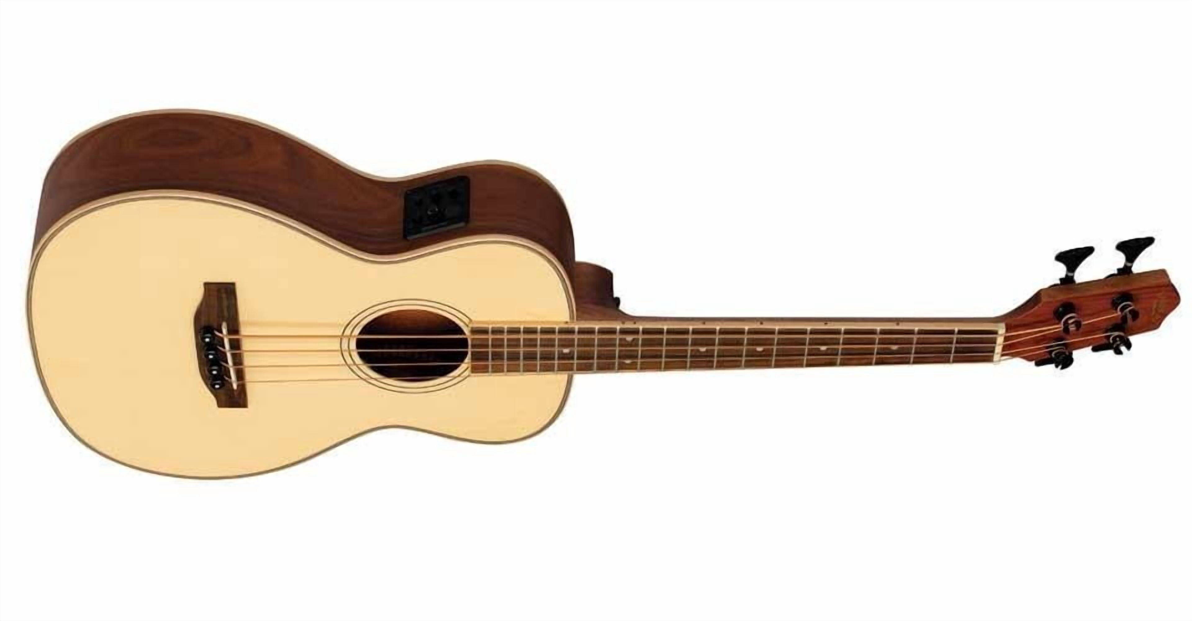 Lanikai Solid Spruce Top Acoustic-Electric Bass Ukulele Natural