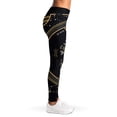 thumbnail image 4 of Vintage Virgo Zodiac Sign Print Leggings, Zodiac Horoscope Sexy Yoga Leggings For Women., 4 of 5