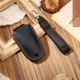 thumbnail image 3 of Estuche de material cuero para llavero de coche con soporte remoto de protección de llavero, apto para repuestos del modelo , accesorios Negro A Modelo 3 SY, 3 of 8