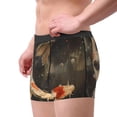 thumbnail image 2 of Yiaed Koi Fish Tranquility Print Men's Soft Cotton Boxer Shorts Breathable Boxers Underwear Moisture-Wicking Underwear Stretch Boxer Briefs for Man-Medium, 2 of 5