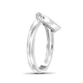 thumbnail image 2 of JewelersClub Initial Letter Ring for Women | Customizable Sterling Silver "M" Alphabet Monogram Ring for Girls | Cursive Script Capital Letters | Personalized Jewelry Gift for Her, 2 of 4