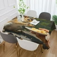 thumbnail image 5 of BZSMCE Square Tablecloth Squirrel Eatting on The Table Pattern Tableclothes, 5 of 9