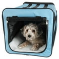 thumbnail image 3 of Pet Life ® 'Capacious' Dual-Sided Expandable Spacious Wire Folding Collapsible Lightweight Pet Dog Crate Carrier House, 3 of 6