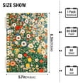 thumbnail image 2 of FORMRS 1-Subject Spiral Notebook 8" x 5" College Ruled 60 Refillable Sheet A5 Hard Cover, 2 Pack, Beige Floral Garden, 2 of 7