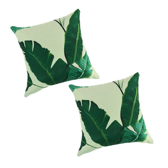 Unique Bargains Leaves Decorative Throw Pillow Cover #2 18" x 18" 2 Pack
