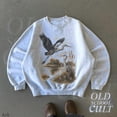 thumbnail image 3 of Vintage Heron Sweatshirt | Wildlife Lake Scene Pullover, 3 of 8