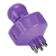 thumbnail image 3 of Cepillo masajeador portátil para el cuero cabelludo con escala para cabello fino y caída del cabello (morado), 3 of 14