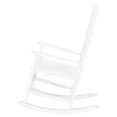 thumbnail image 5 of GoDecor Wooden Rocking Chair, White, Wooden Rocker for Outdoors and Indoors, Rocking Seat w/ Armrest for Porch Balcony, 5 of 17