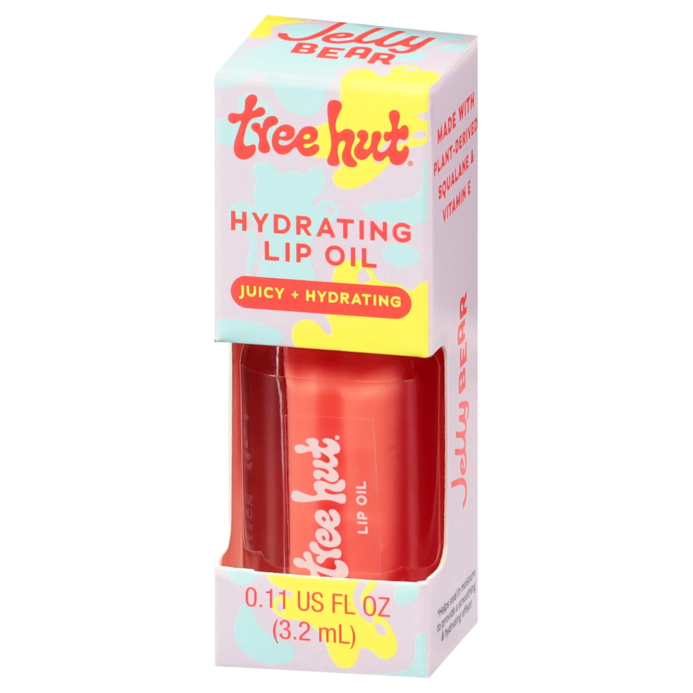 Tree Hut Jelly Bear Hydrating Lip Oil, Sheer Tint with High Shine, 0.16 fl oz