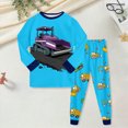 thumbnail image 2 of NOLDARES Toddler Boys Girls Pajama Set 2-Piece Long Sleeve Tee and Pants Kids Fall Clothes Sleepwear Pj Set 6-12 Months 12-24 Months 2t 3t 4t 5t 6t 7t 8t 9t Children,Sky Blue,6-7 Y, 2 of 5