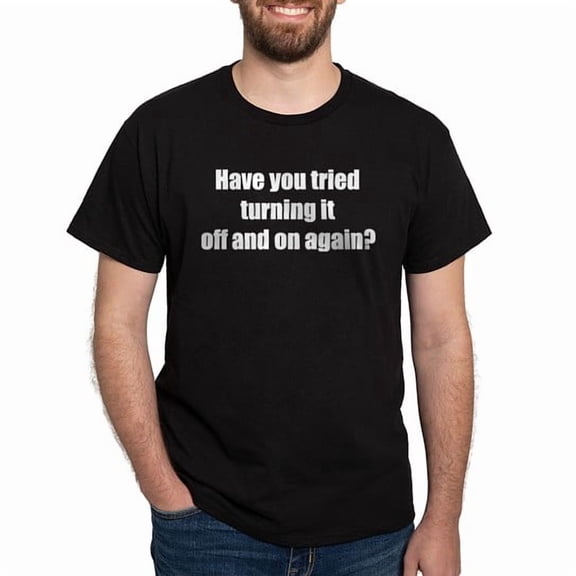 CafePress - Off And On Again Dark T Shirt - Men's Classic Cotton T-Shirts