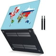 thumbnail image 3 of Hard Shell Case for Old Version MacBook Air 13 inchs( No Touch, 2010 2011 2012 2013 2014 - 2017) Cable Tie Model A1466 & A1369, No USB-C World Map 23, 3 of 5