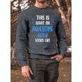 thumbnail image 2 of Awesome Actor Looks Like  Sweatshirt Men -Smartprints Designs, Male 4X-Large, 2 of 4