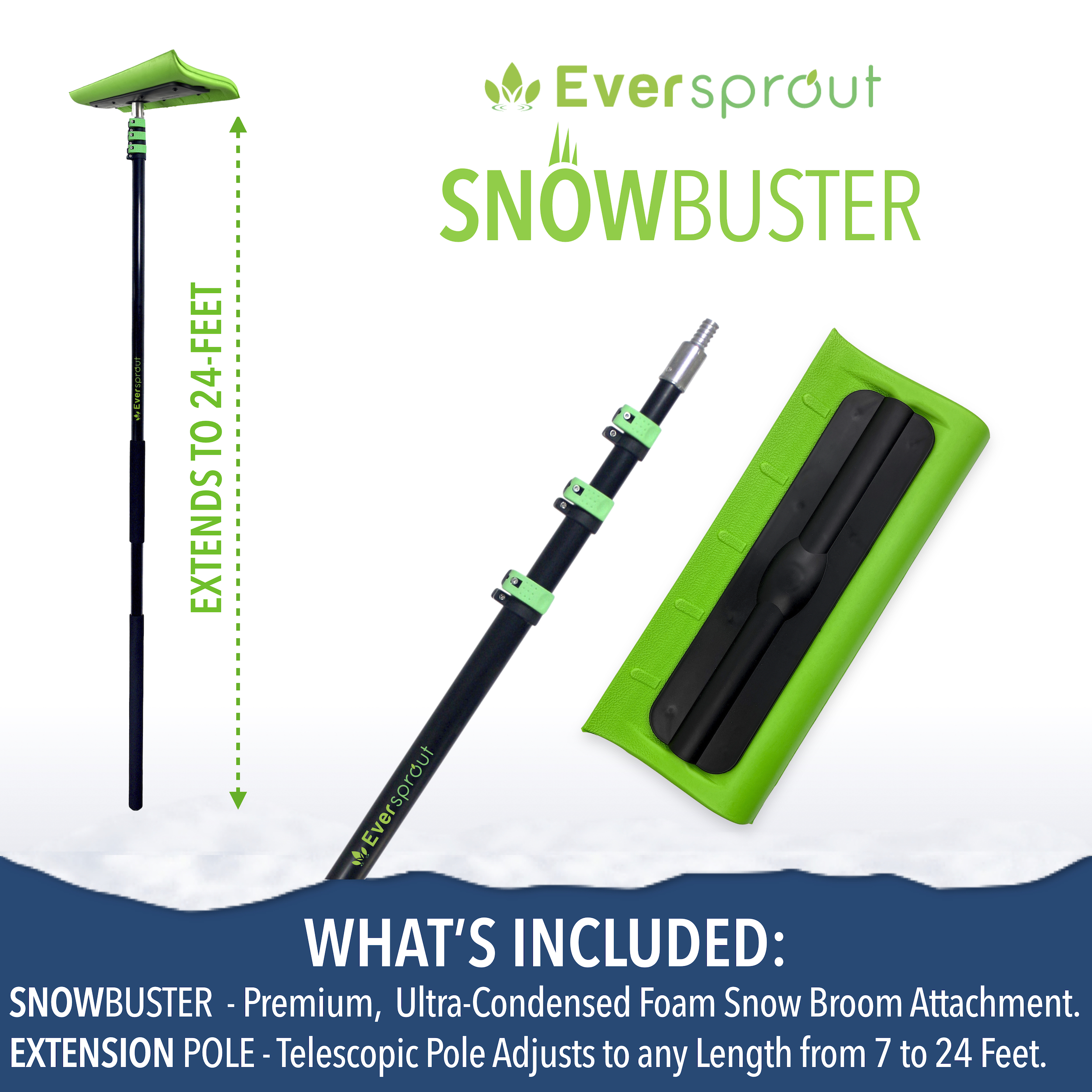 EVERSPROUT Never-Scratch SnowBuster 7-to-24 Foot - image 4 of 7
