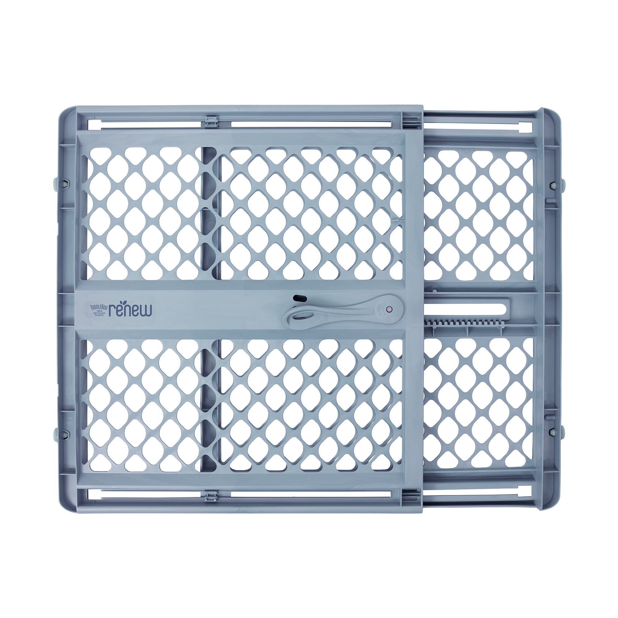 Toddleroo by North States Renew 100% Recycled Plastic Gate for Babies and Toddlers, Blue