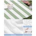 thumbnail image 6 of Sage Green Striped Beach Towels Oversized Super Absorbent, Farmhouse Sage Green Stripes Lightweight Bath Towel Quick Dry Sets For Bathroom/Pool/Rv Camping/Beach Play/Gym Room/Picnic 30"x60", 6 of 8