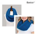 thumbnail image 4 of BASICO 2PK Women Infinity Scarf Chunky Knitted Neck Warmer | Winter Crocket Knit Teal, C.Grey Scarf for Women, 4 of 6