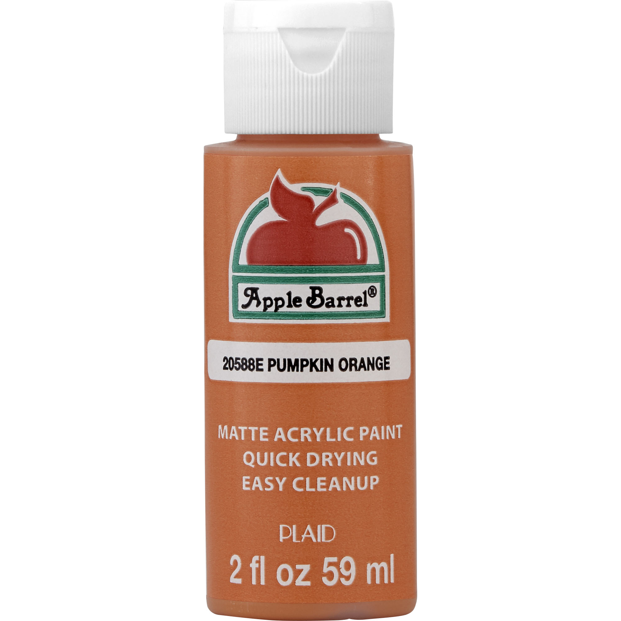 Apple Barrel Acrylic Craft Paint, Matte Finish, Pumpkin Orange, 2 fl oz