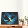 thumbnail image 4 of Gukieu Night Sky Forest Bald Eagle Print Horizontal Canvas Decorative Painting 12x16 Inch Shrinkage Resistant Frame Hanging Home Wall Art Decor, 4 of 6