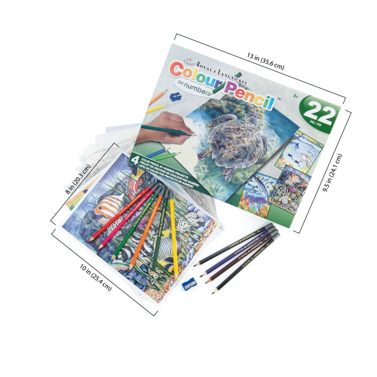 Royal & Langnickel Watercolor COLORED PENCILS 4X10 12pc – Scrapbooksrus