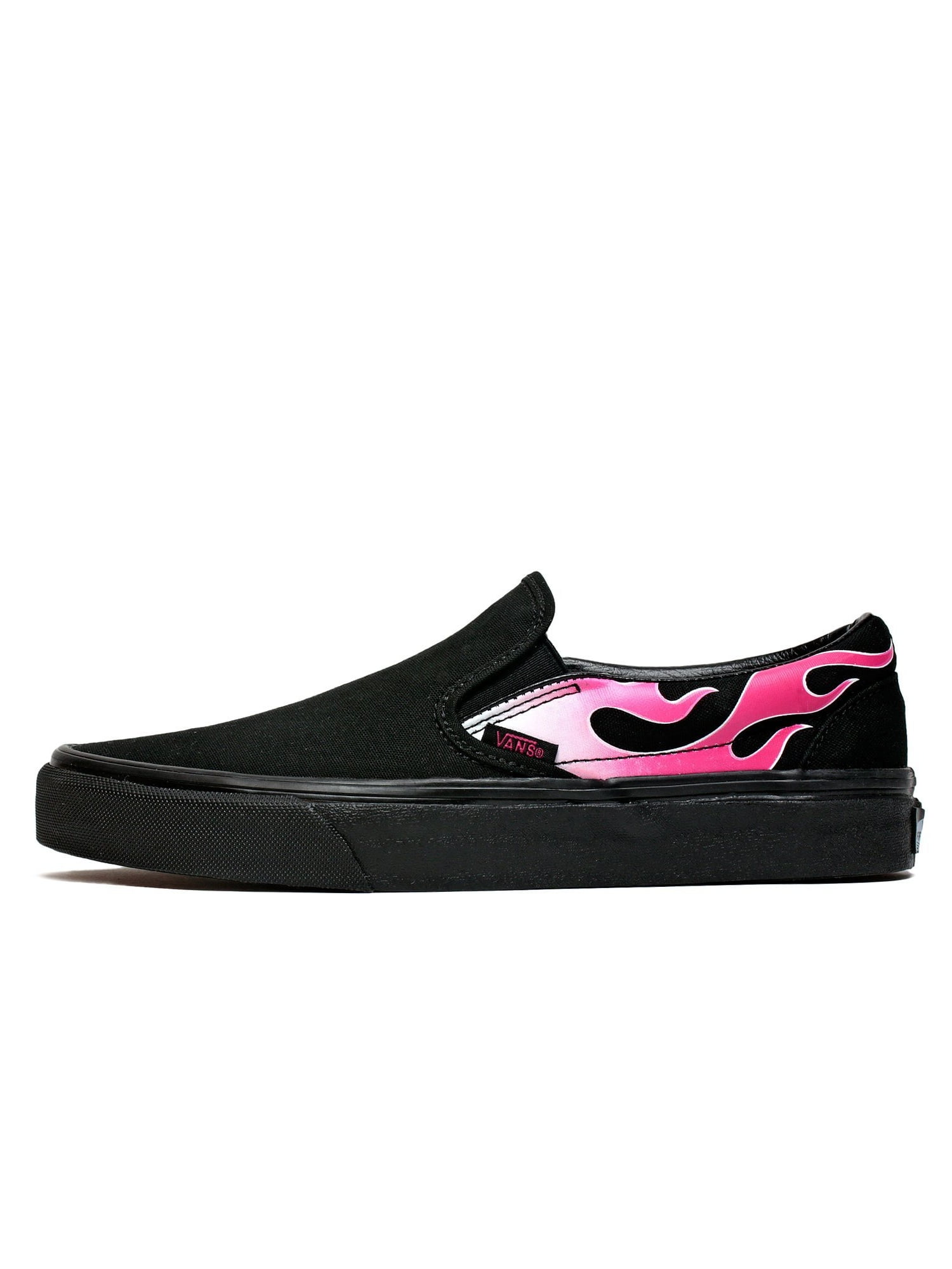 vans neon pink slip on