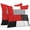 Black Red Gray, variant on Orange Grey Geometric Throw Pillow Covers 26x26 Inch Set of 2, Modern Black White Abstract Art Waterproof Outdoor Pillow Covers, Decorative Cushion Pillowcases for Couch, Sofa, Bed, Garden, Patio