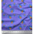 thumbnail image 1 of Soimoi Velvet Fabric Notes & Guitar Musical Instrument Decor Fabric Printed Yard 58 Inch Wide, 1 of 5