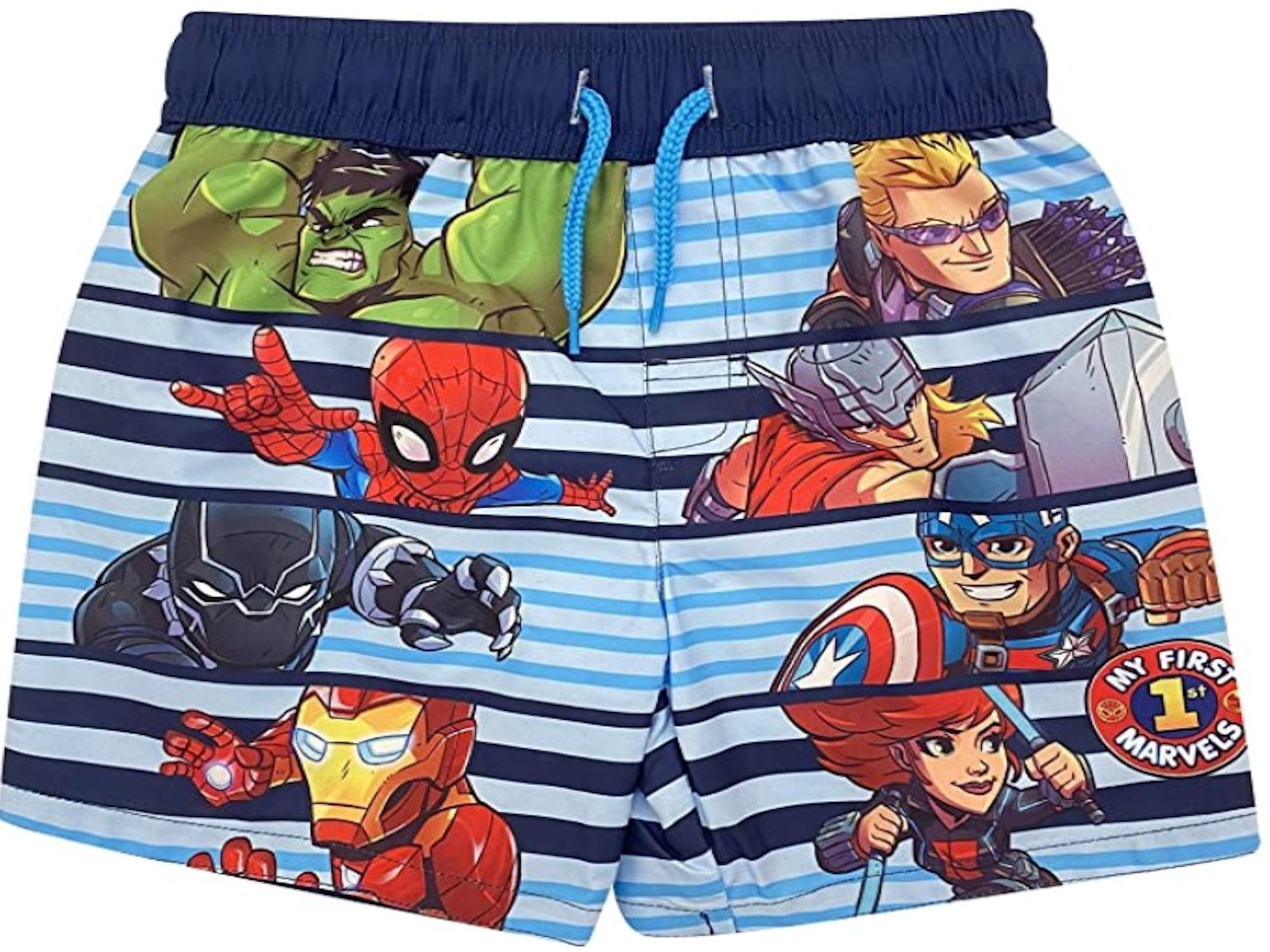 Marvel Avengers Toddler Boys Swim Trunk sizes 2T4T Blue