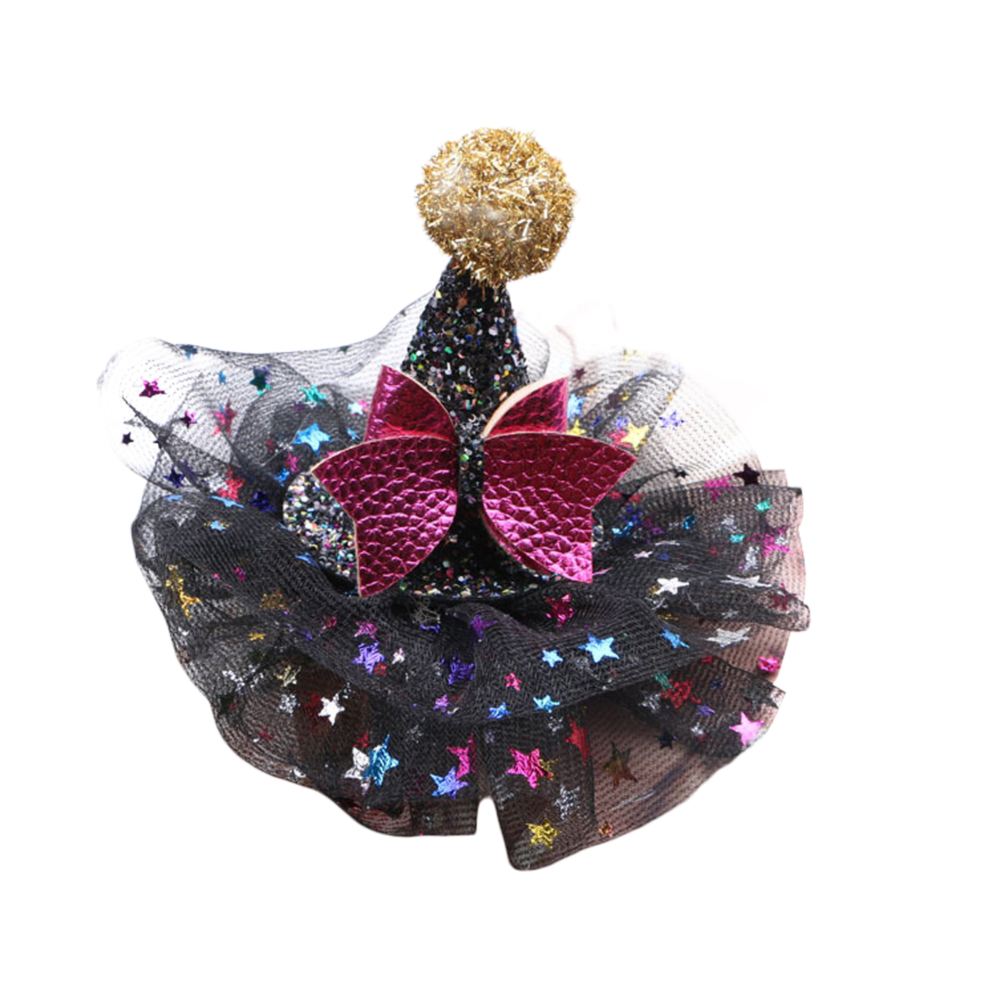 Halloween Mini Top Hat Hair Clips Shining Star Pumpkin Ghost Bat Spider