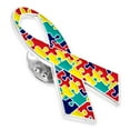 thumbnail image 3 of PinMart's Autism Awareness Ribbon Puzzle Piece Enamel Lapel Pin, 3 of 8
