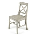 thumbnail image 6 of Farmhouse Acacia Wood Dining Chairs, Light Grey Wash (Set of 2), 6 of 9