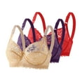 thumbnail image 2 of Minimizer Bras for Women Lace Unlined Full Coverage Plus Size Bras with Underwire Support Everyday Bra for Large Breasts, 2 of 6