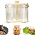 thumbnail image 1 of Oleegame 1PC Translucent Manual Meatball Maker 5 Meatball Maker Tool ​Kitchen Meatball Kitchen Extruded Meatball Making Tool Ground Meat Freezer Storage Containers White, 1 of 9