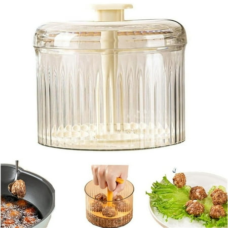 

Big Sale!Piaybook Translucent Manual Meatball Maker 5 Meatball Maker Tool Kitchen Meatball Kitchen Extruded Meatball Making Tool Ground Meat Freezer Storage Containers