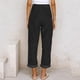 thumbnail image 4 of Pantalones largos casuales para mujer, pantalones de cintura alta para mujer, pantalones cargo elegantes, pantalones de verano para mujer, pantalones de pana lisos, pantalones de otoño,, 4 of 5